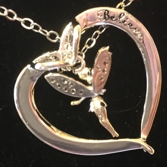 🎁18kwgp flying Tinkle fairy in Heart🎁 - Picture 4 of 5